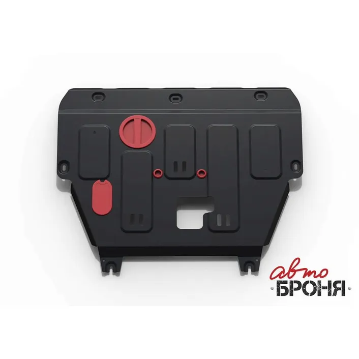 Защита картера и КПП + комплект крепежа, АвтоБроня, Сталь, Москвич 3 2022-, V-1,5 JAC JS4 2022-, V-1 АВТОБРОНЯ 111.09206.1
