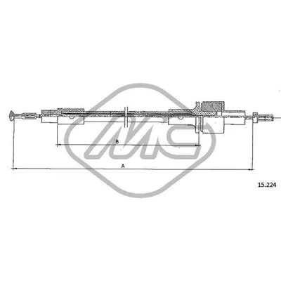 Трос сцепления FRD SIERRA 1,6 Metalcaucho 81691
