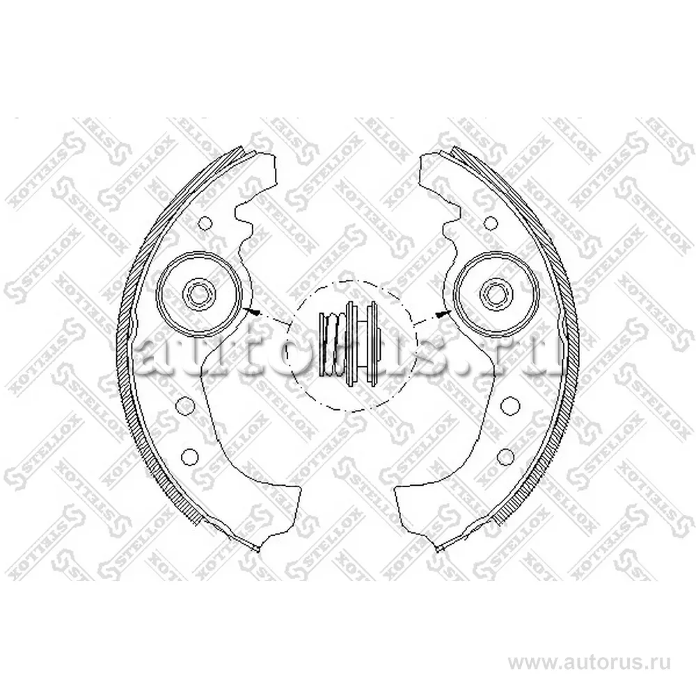 Колодки барабанные Fiat Regata/Ritmo/Uno 83-93, Lan STELLOX 026 101-SX