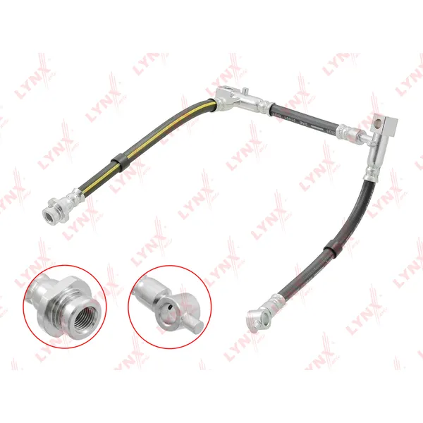 Шланг тормозной передний L NISSAN Primea(P12) 02-08 LYNXauto BL-4020
