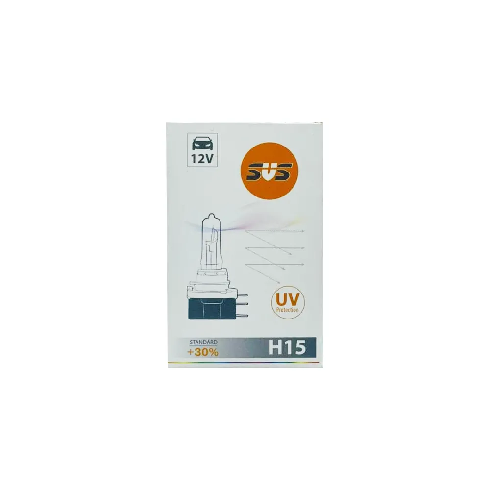 Лампа 12V H15 15/55W PGJ23t-1 3200K SVS Standard 30 1 шт. картон 0200053000