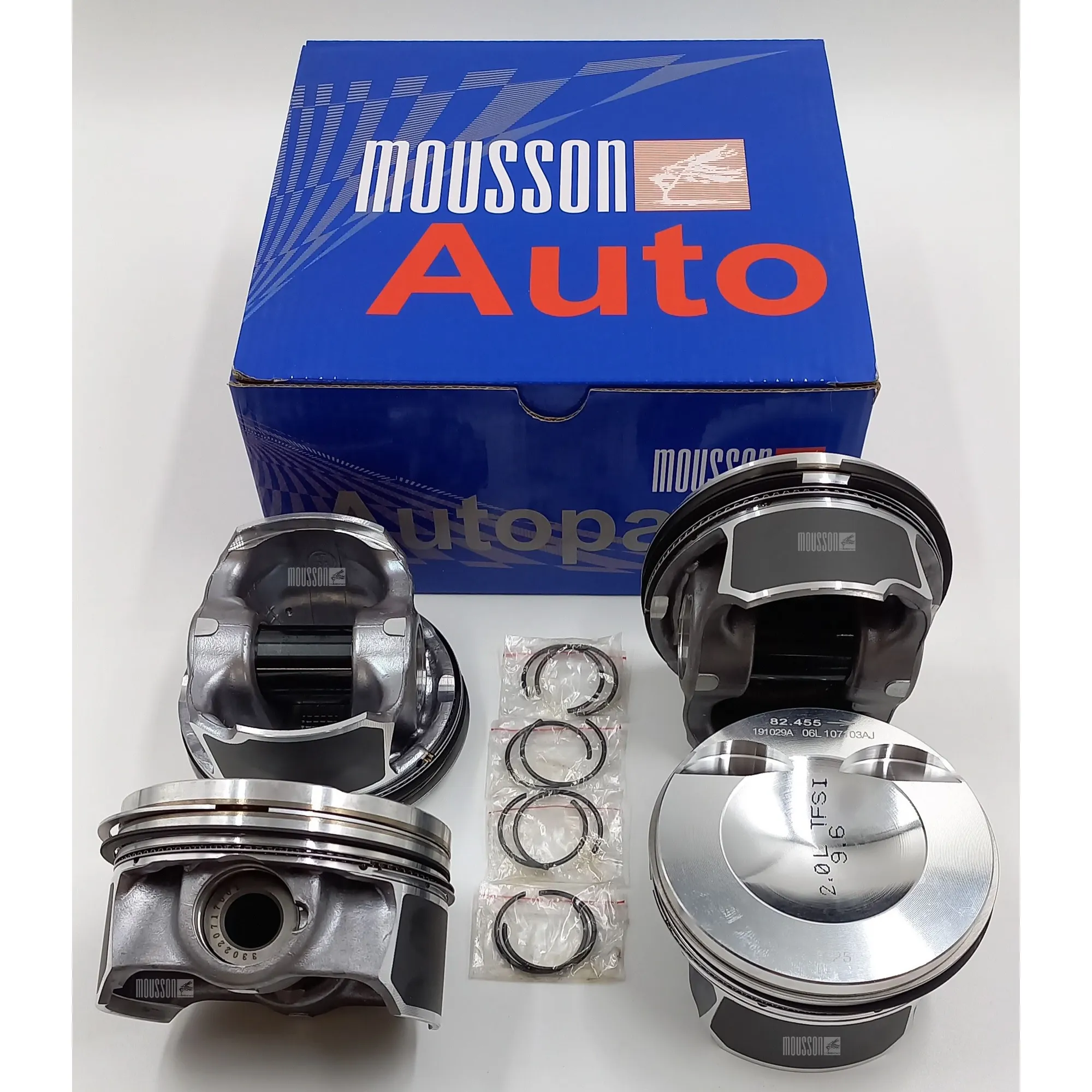 Поршень кольца ремонтные +0,25мм комплект VW 2.0T EA888 23mm на 1 цилиндр MOUSSON SPR20EA88823025