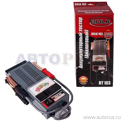 Тестер аккумуляторный 12В BOLK BT103