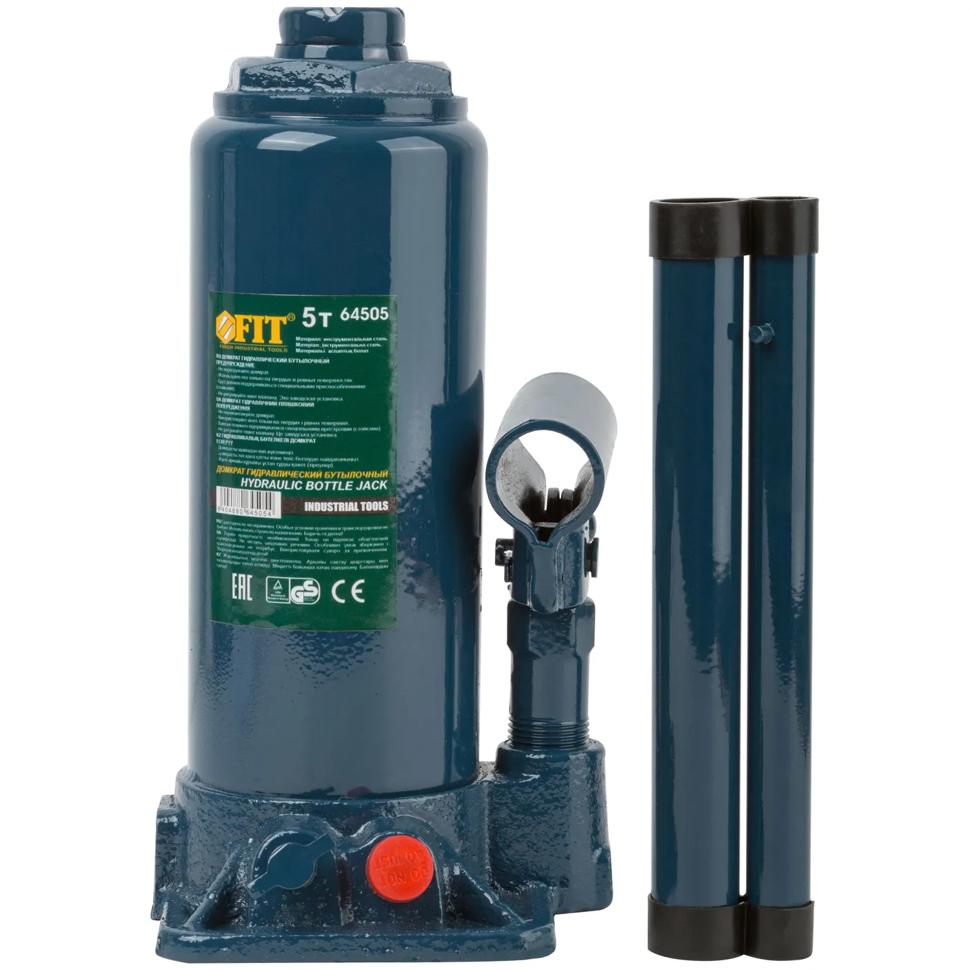 Домкрат гидравлический бутылочный  5 т FIT 64505