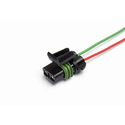 Разъем 15300027 (2pin) 2 контакта электродвигателя отопителя для Lada (ВАЗ); вентилятора отопителя для Ford; сепаратора топливного фильтра двигатель Cummins для GAZ, Камаз, МАЗ.