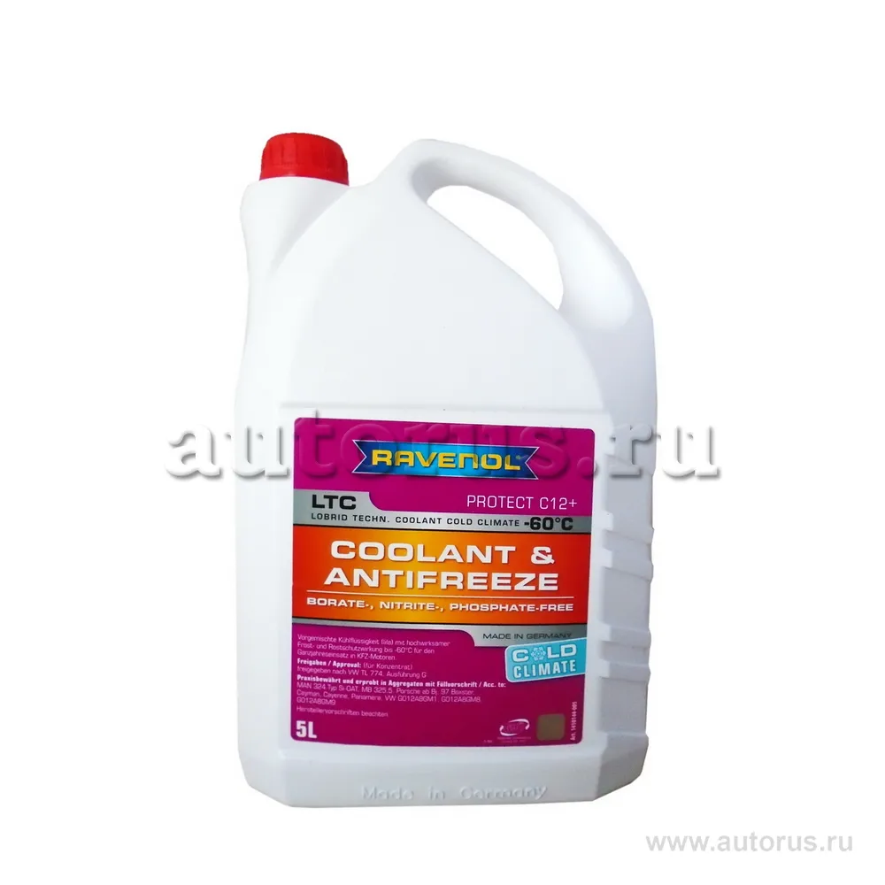 Антифриз готовый к прим. лила RAVENOL LTC COLD CLIMATE -60C ( 5л) 4014835841291