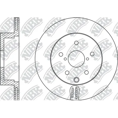Диск тормозной задний LEXUS RX270/350/450H NIBK RN21002