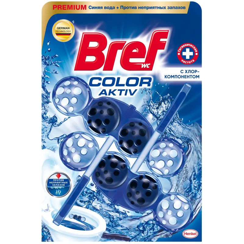 Блок для унитаза Bref хлор-компонент, 2х50г 1738804