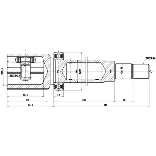 Шрус Внутренний Ford Focus Ii CB4 (08--11), - R ZIKMAR Z87934R