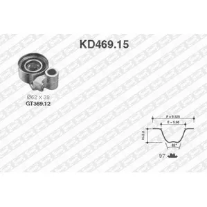Комплект ремня ГРМ TOYOTA LAND CRUISER 90/120 3.0D