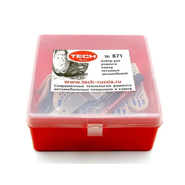 Набор для ремонта легковых автомобильных камер, комплектация №1 TECH 871