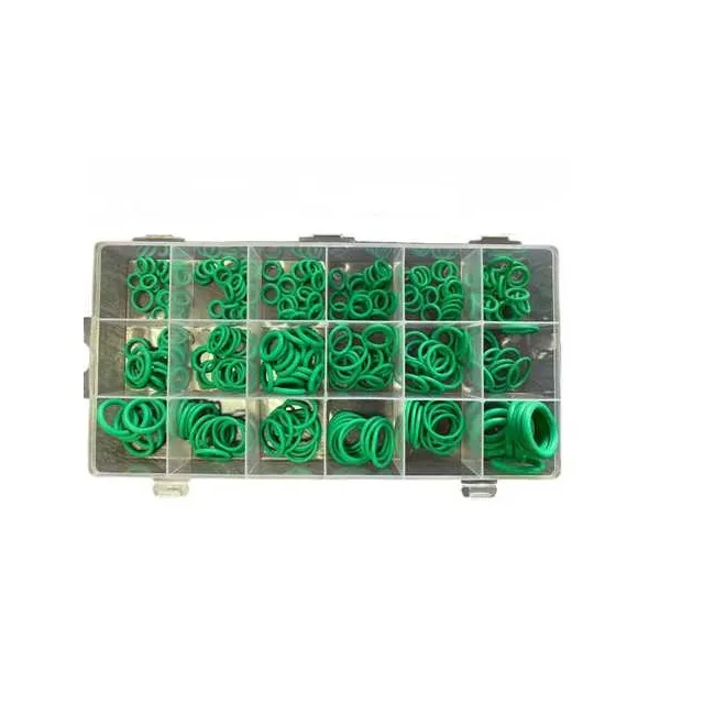 Комплект резиновых колец 17 размеров / 270 штук, зеленые ATD ATD915300