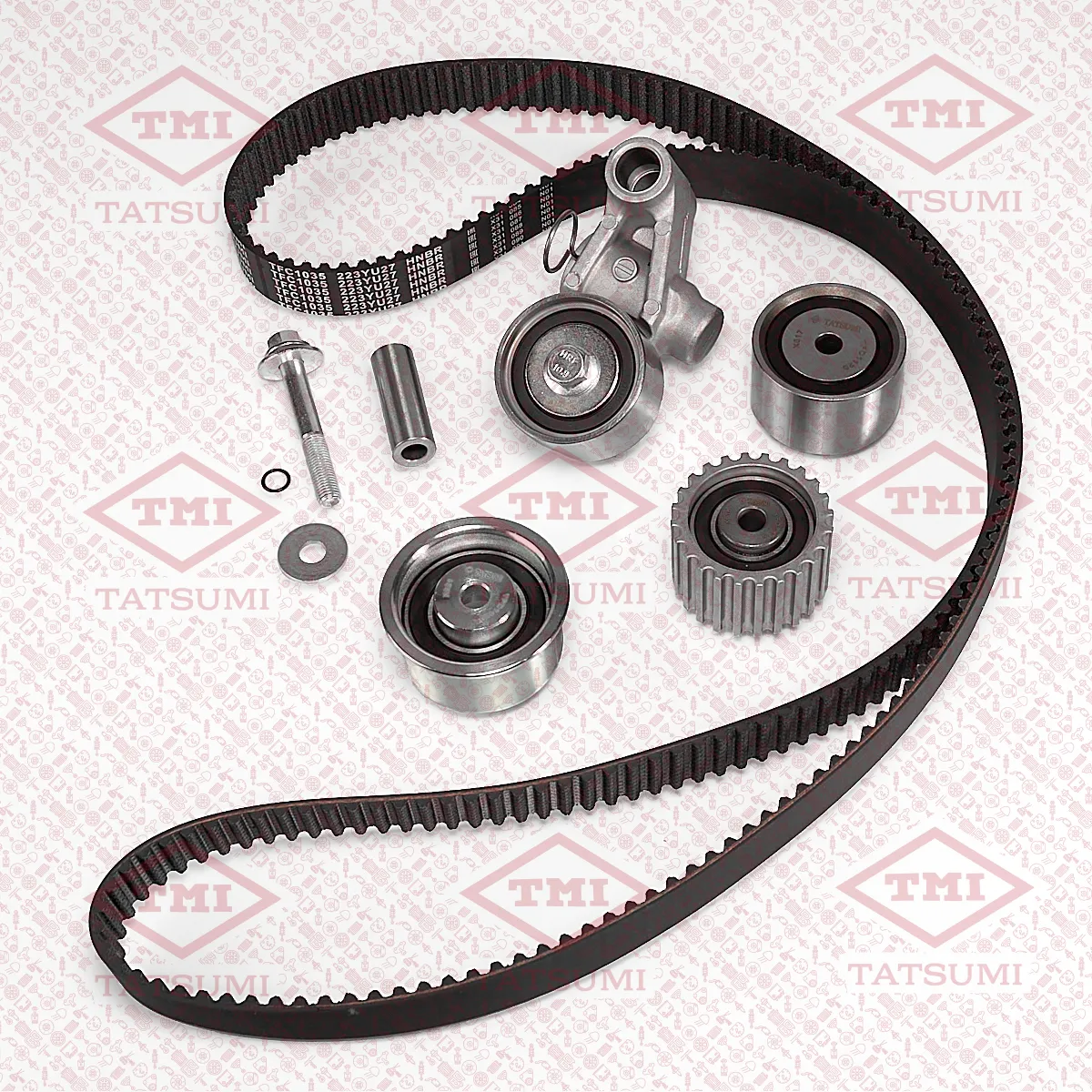 Комплект ГРМ, ремень [223 зуб.,27mm] + 4 ролика SUBARU Forester/Impreza/Legacy/Outback 98-> TATSUMI TFE1061