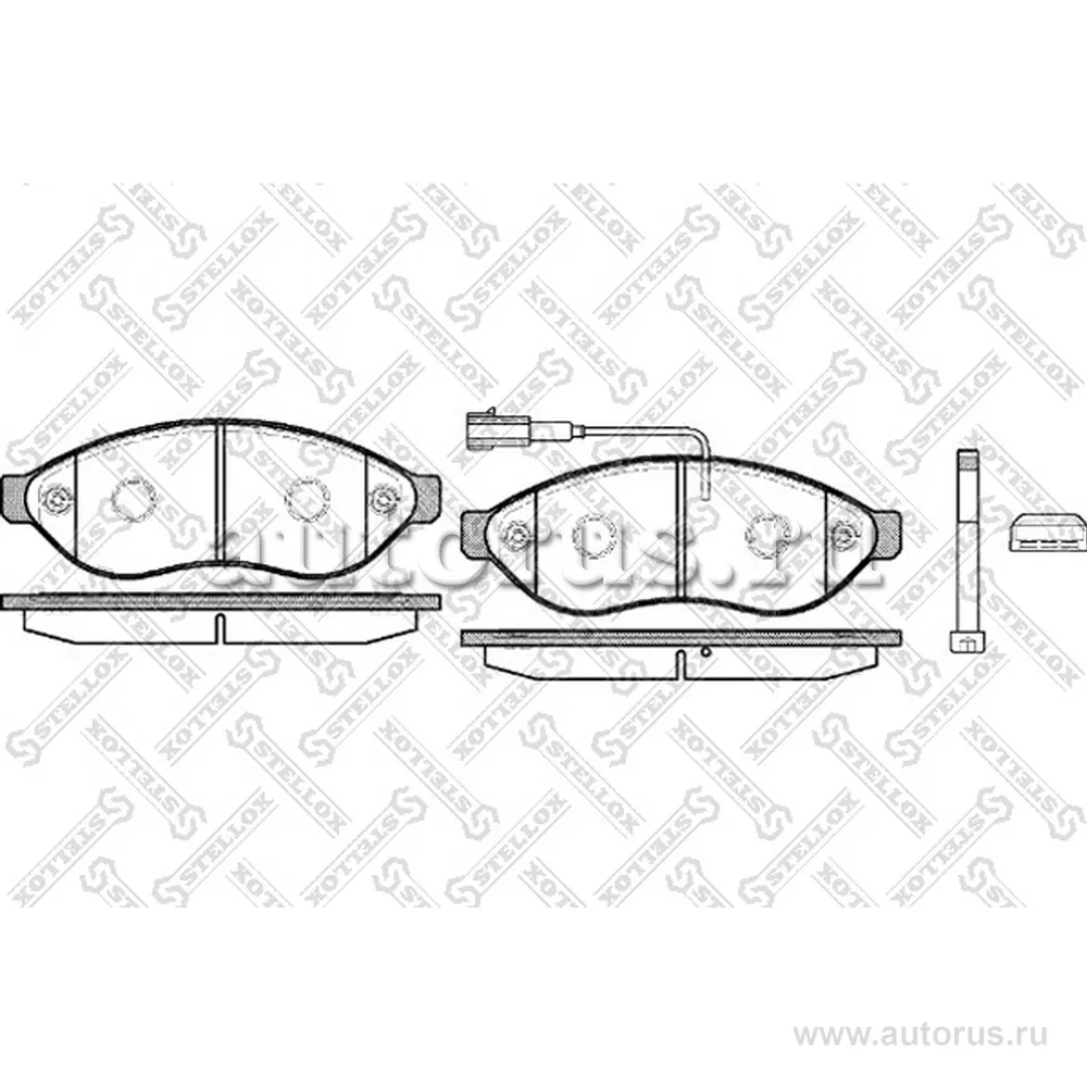 Колодки дисковые п. Citroen Jumper,Fiat STELLOX 001 091B-SX