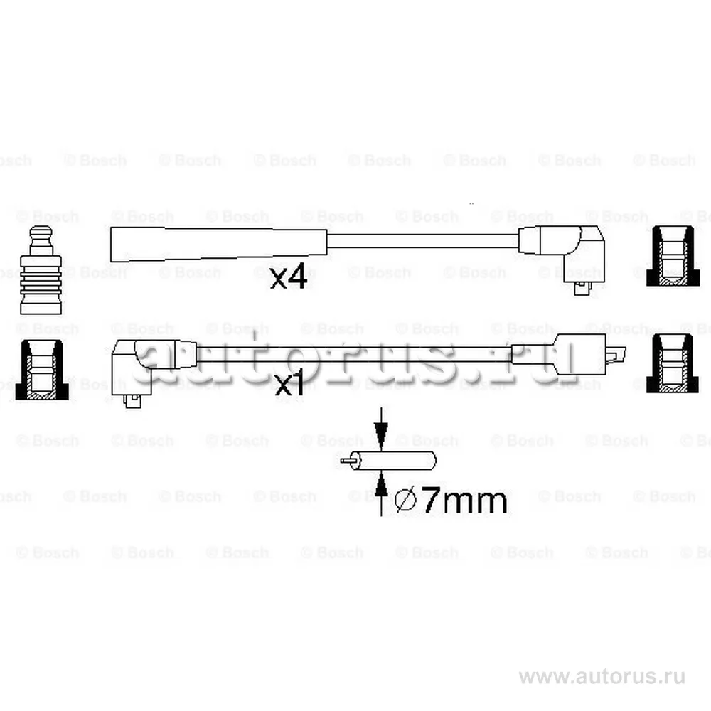 Комплект проводов зажигания BOSCH 0986356859