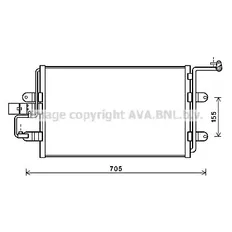 Радиатор кондиционера AVA AI5130