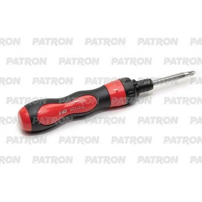 Отвертка PH2 / SL6 трещоточная реверсивная переставная, сил PATRON P-8152R