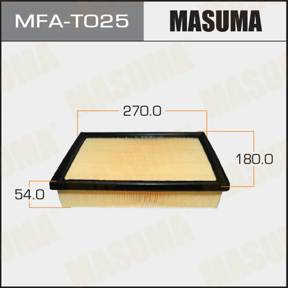 Фильтр воздушный TOYOTA HIGHLANDER MASUMA MFA-T025