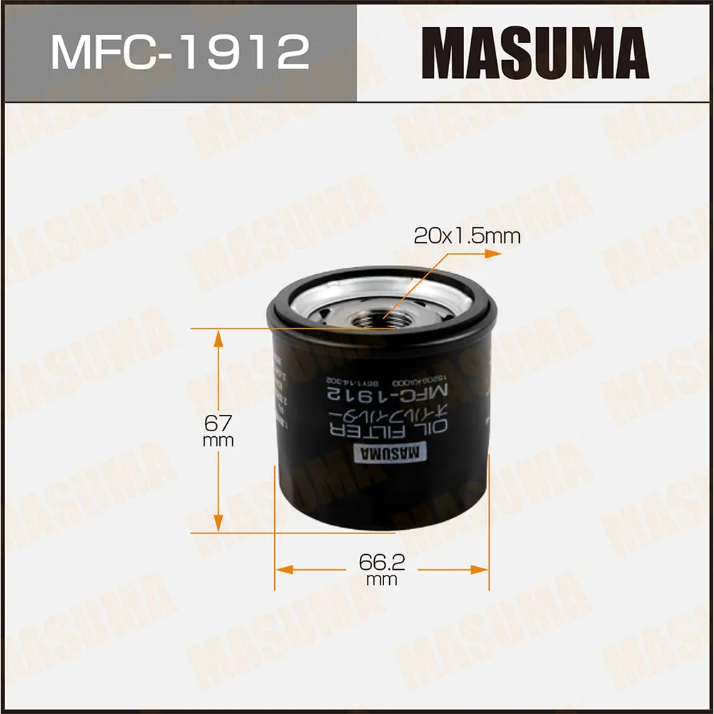 Фильтр масляный MAZDA 323 MASUMA MFC-1912