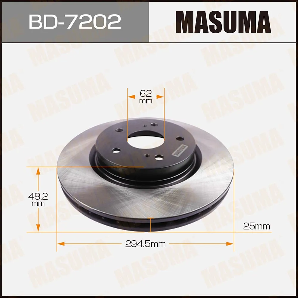 Диск тормозной передний для SUZUKI ESCUDO MASUMA BD-7202