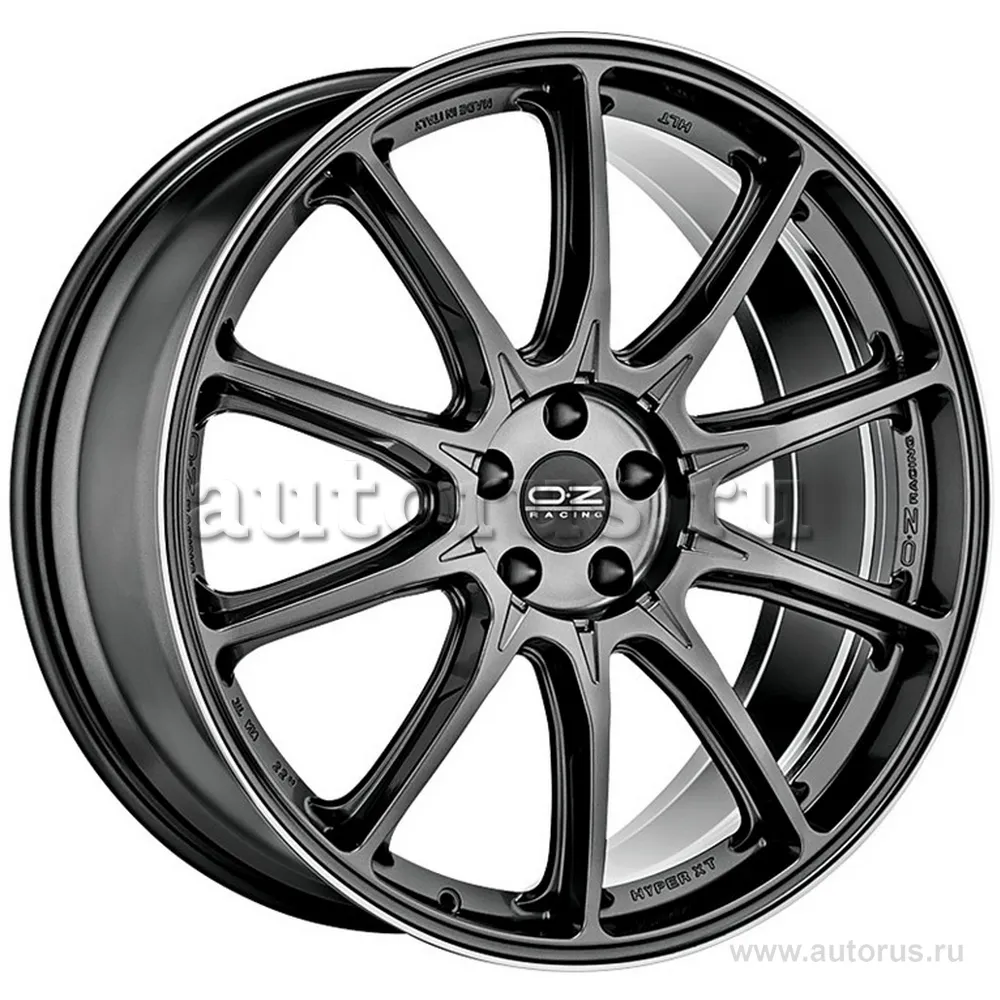 Диск литой R22 9.5J 5x120/79 ET40 OZ Hyper XT HLT Star Graphite Diamond Lip W01A52201D6