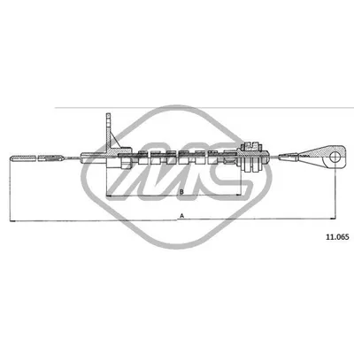Трос газа TRANSPORTER DIESEL Metalcaucho 83814