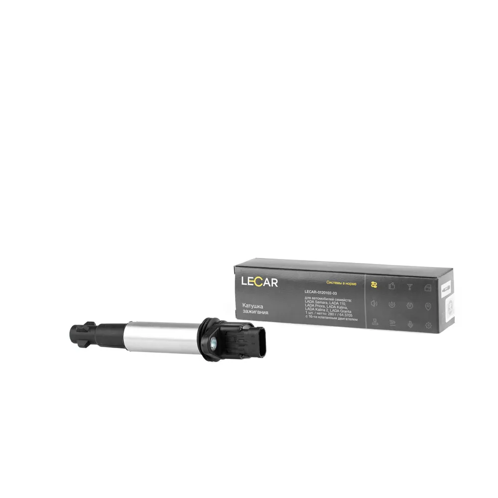 Катушка зажигания, 16В LADA 110, LADA Samara, LADA Kalina, LADA Kalina II LECAR LECAR012010203