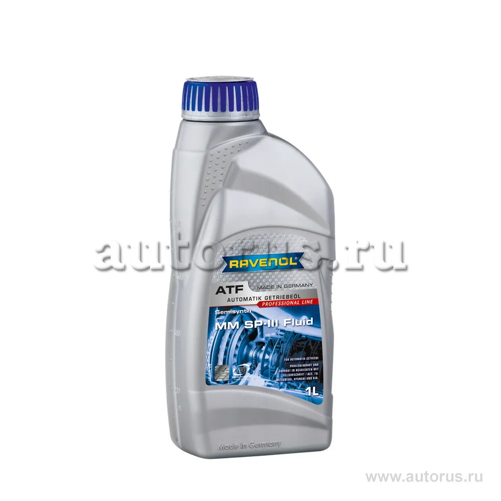Трансмиссионное масло RAVENOL ATF MM SP-III Fluid (1л) new 1212103-001 (4014835733114)