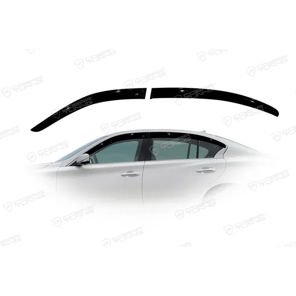 Дефлектора на окна Infiniti Q50 (V37) Sd 2013EuroStandard деф.окон Cobra Tuning IE10613