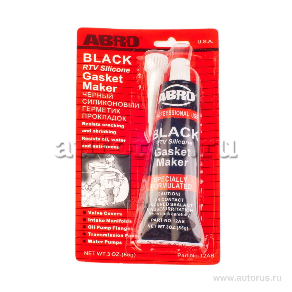 Герметик силиконовый черный 85 гр. ABRO 12-AB-CH-R ABRO 12abchr