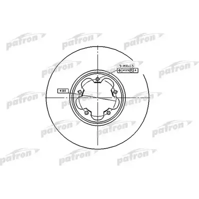 Диск тормозной передний FORD: TRANSIT C бортовой платформой 00-, TR PATRON PBD4216