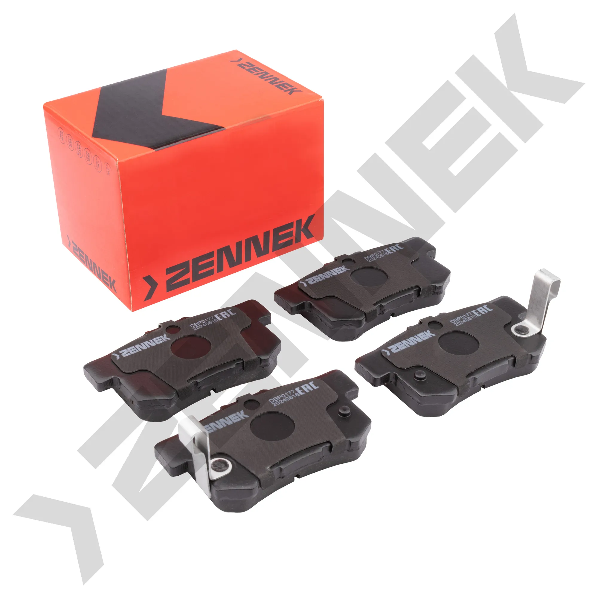 Колодки тормозные дисковые задние HONDA ACCORD 89-08, CIVIC 98 - ZENNEK DBP0177