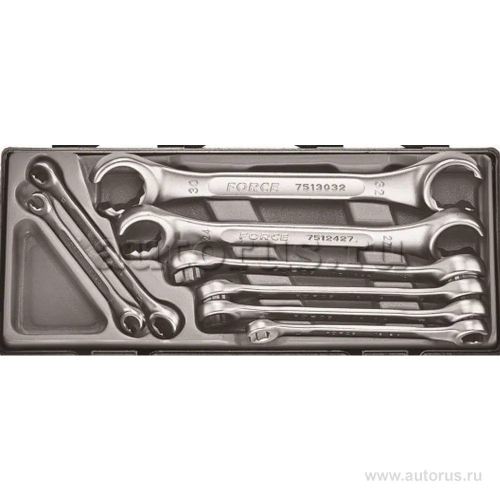 Набор разрезных ключей 8пр в ложементе FORCE T5082