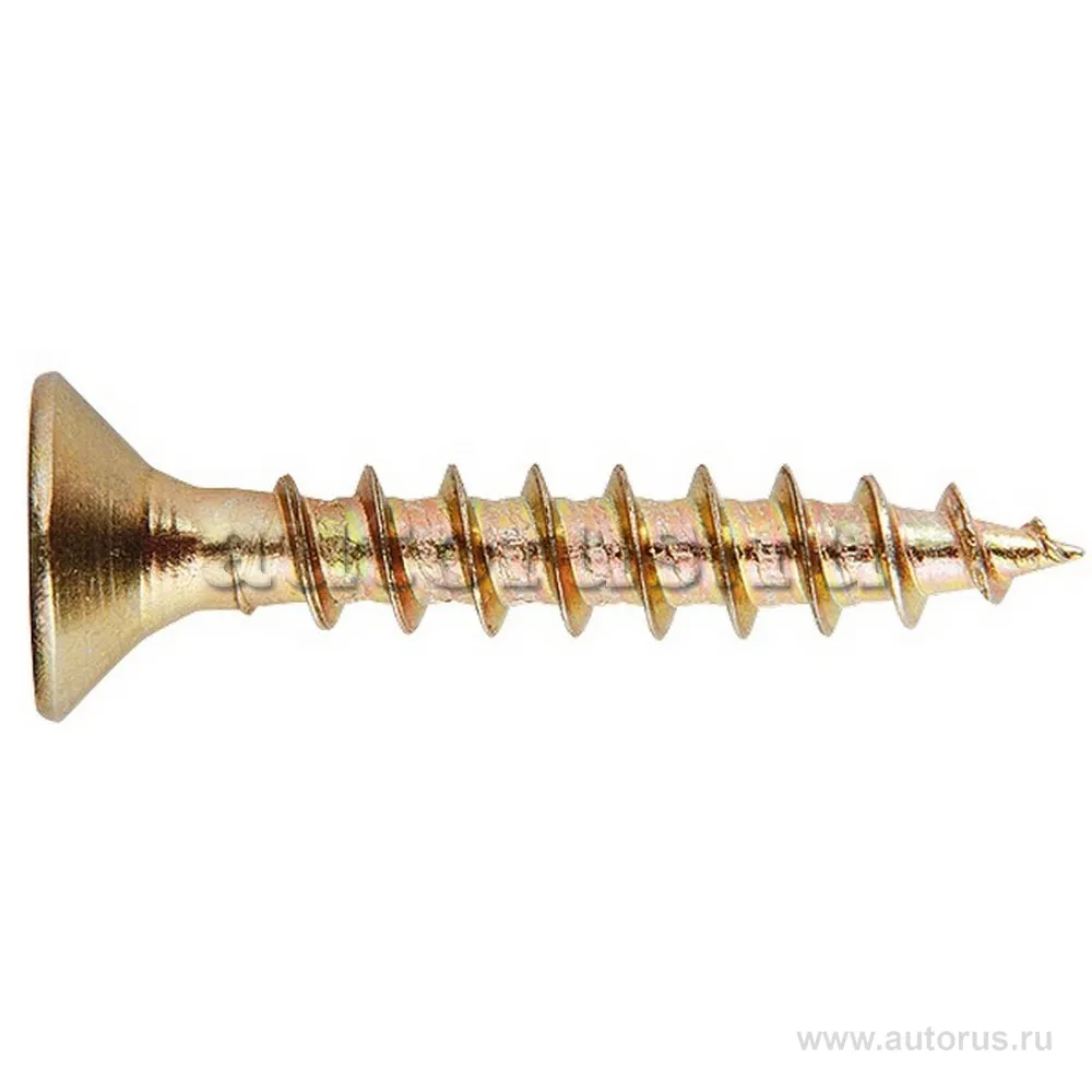 Саморезы универсальные 5,0x60, потайная головка, PZ, желтопассивированные 7 шт Шурупь 49490 ШУРУПЬ 49490