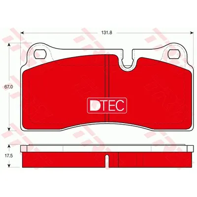 Колодки тормозные дисковые зад TRW GDB1816DTE
