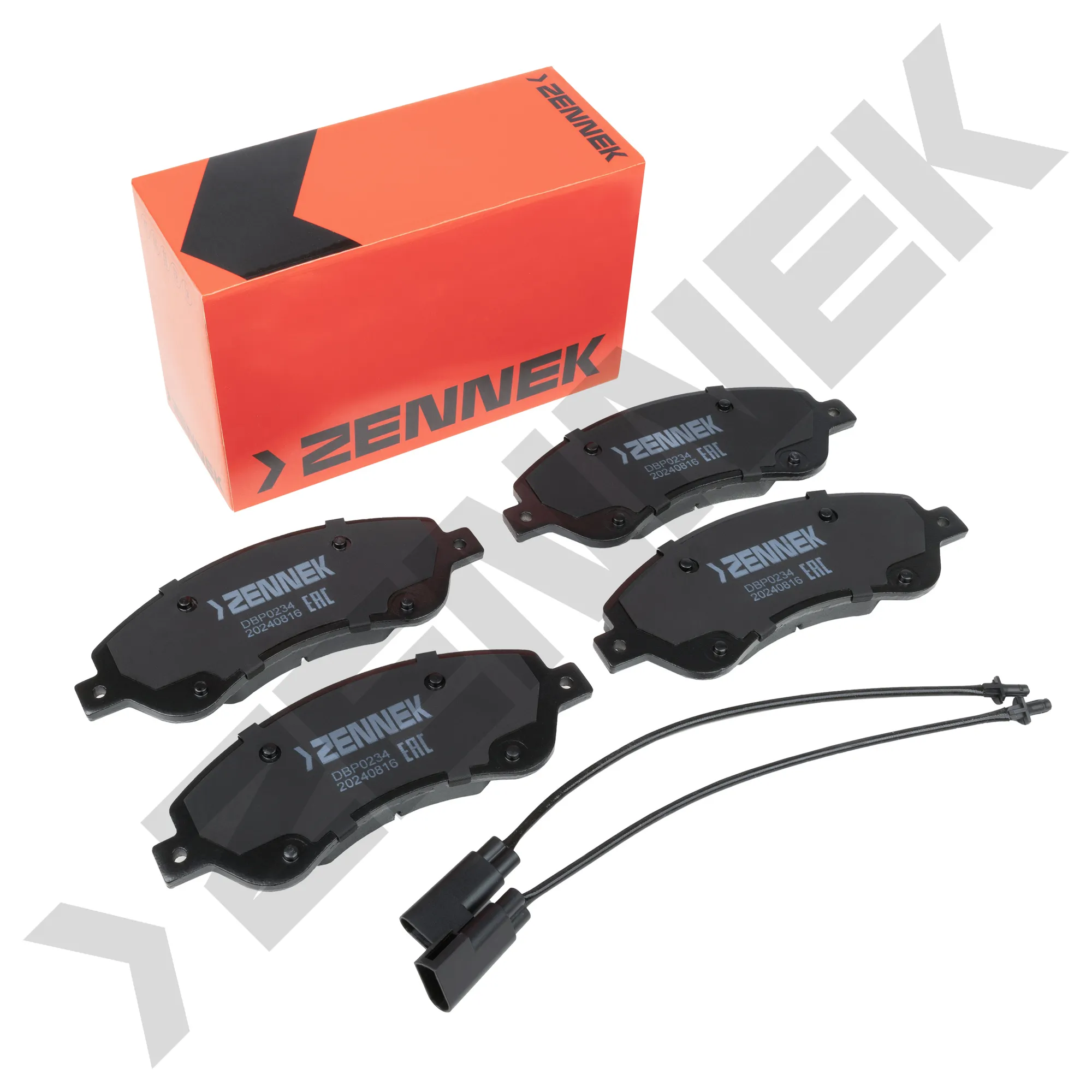 Колодки тормозные дисковые передние FORD TRANSIT 06-14, ZENNEK DBP0234