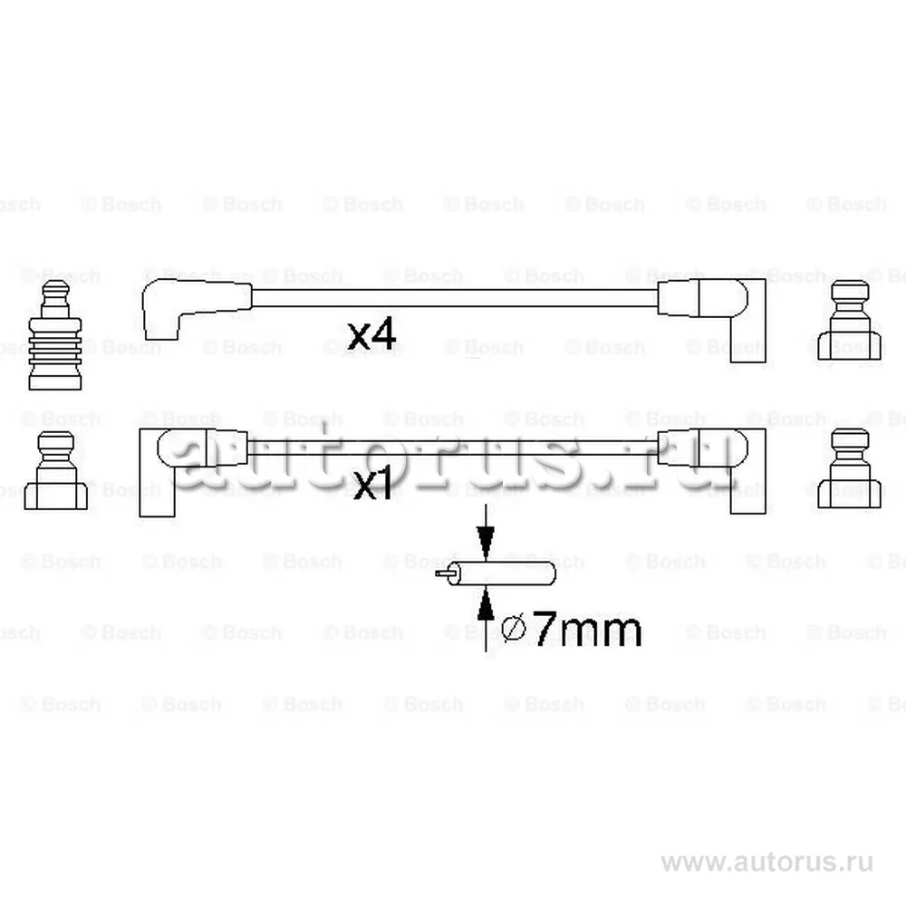 Провода высоковольтные BOSCH 0 986 356 852