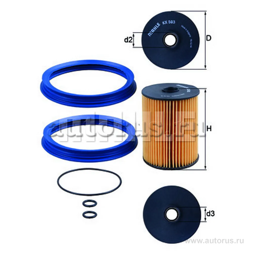 Фильтр топливный MINI Cooper 07-> mot.N12/N16/N18 KNECHT/MAHLE KX 503D