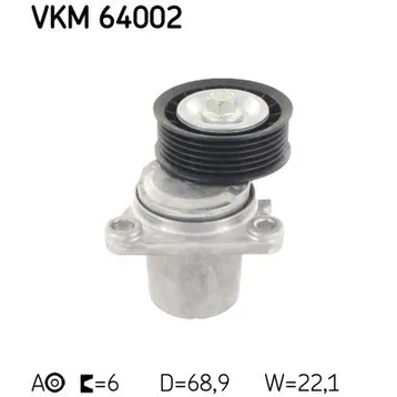 Ролик натяжителя приводного ремня SKF VKM 64002