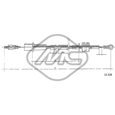 Трос газа ASCONA C DIESEL Metalcaucho 82575