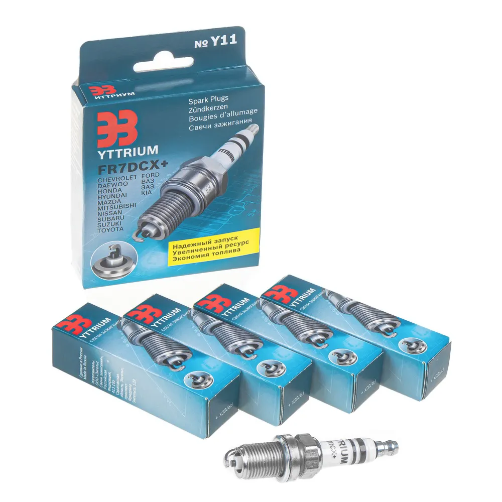 Свеча зажигания ЭЗ Yttrium FR7DCX + KM4 ЭЗ F01H7K0146KM4