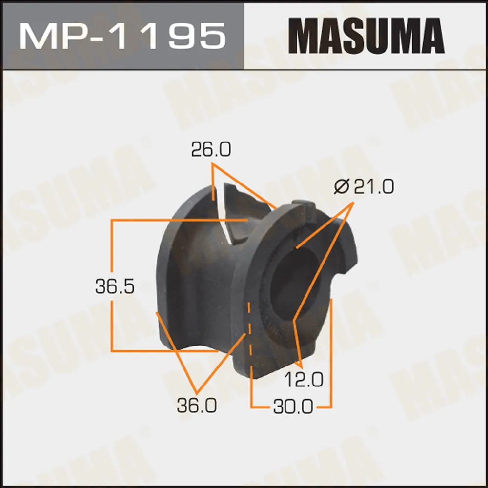 Втулка стабилизатора SUZUKI Swift III 05-10 /d=20mm MASUMA MP1195