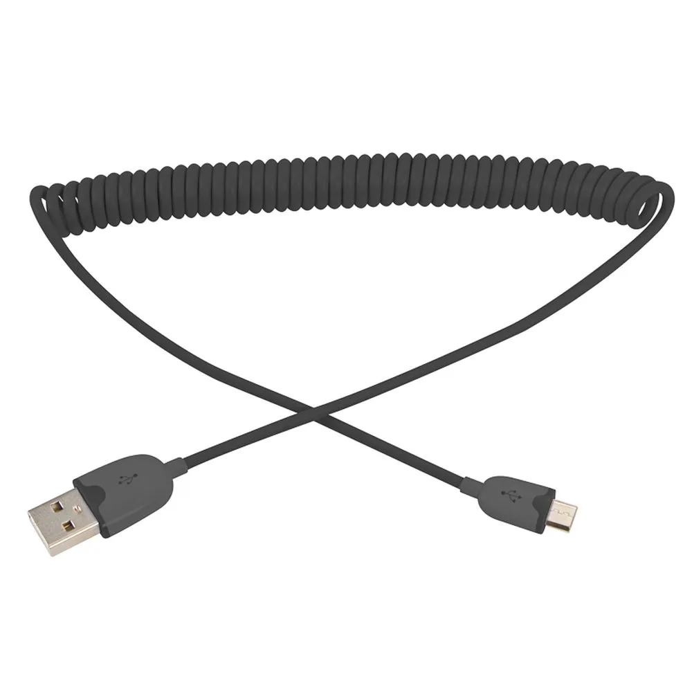 Кабель передачи данных microUSB шнур витой 1 м черный REXANT 18-4300