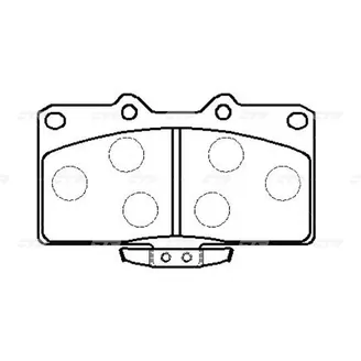 Колодки тормозные MITSUBISHI Galant 1988 ~ 1996 / FTO 1994 ~ 2001 / CTR GK0619
