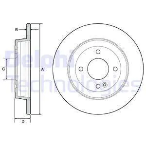 Диск тормозной DELPHI BG4564