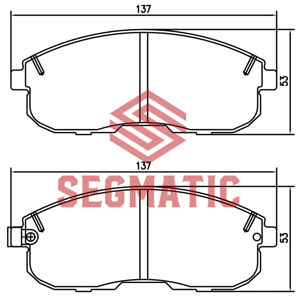 Колодка торм диск пер Nissan Teana 08-/ Skyline 02-06 !=SGBP2565 SEGMATIC SGBP2645