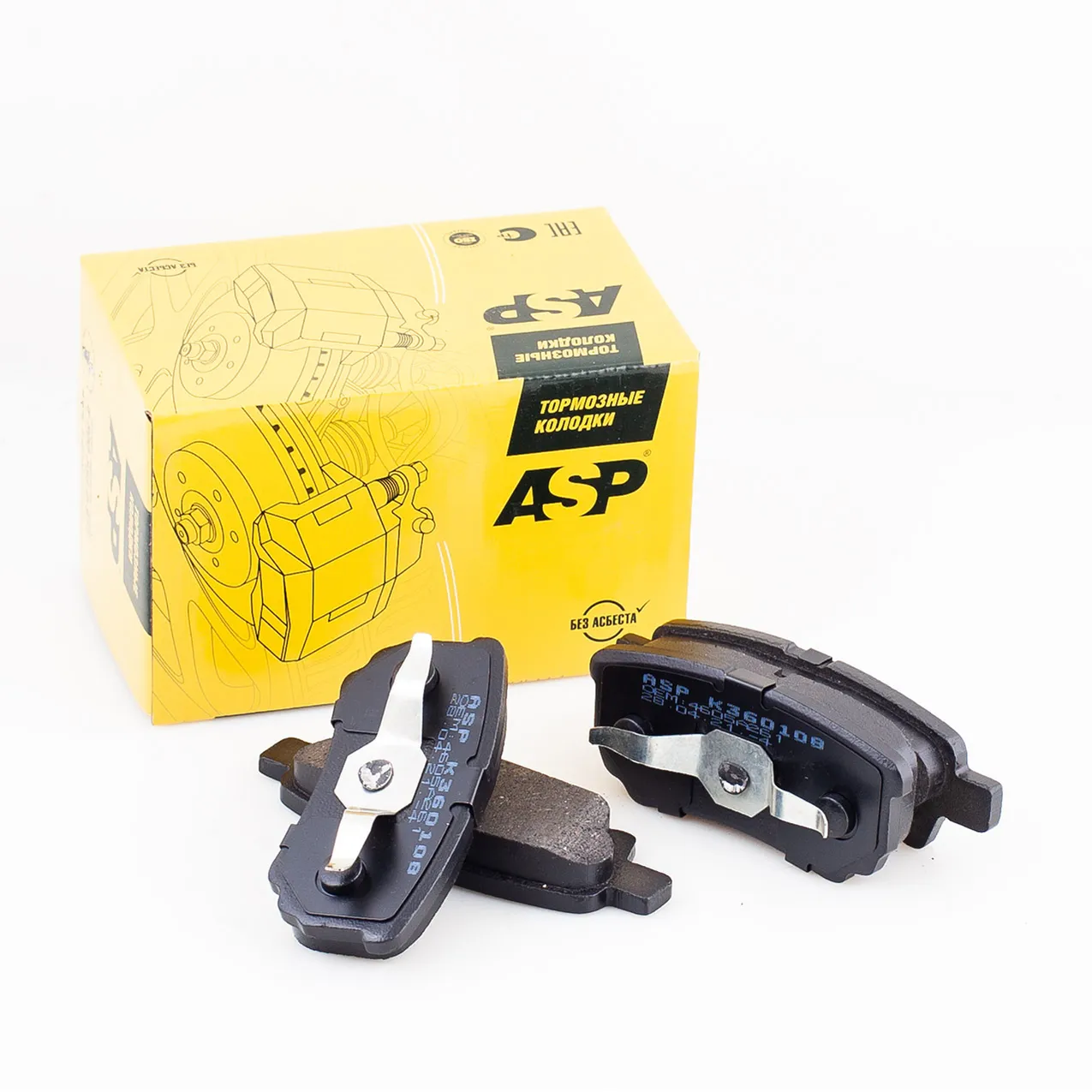 Колодки задние Mitsubishi Lancerx07- ASP ASP K360108