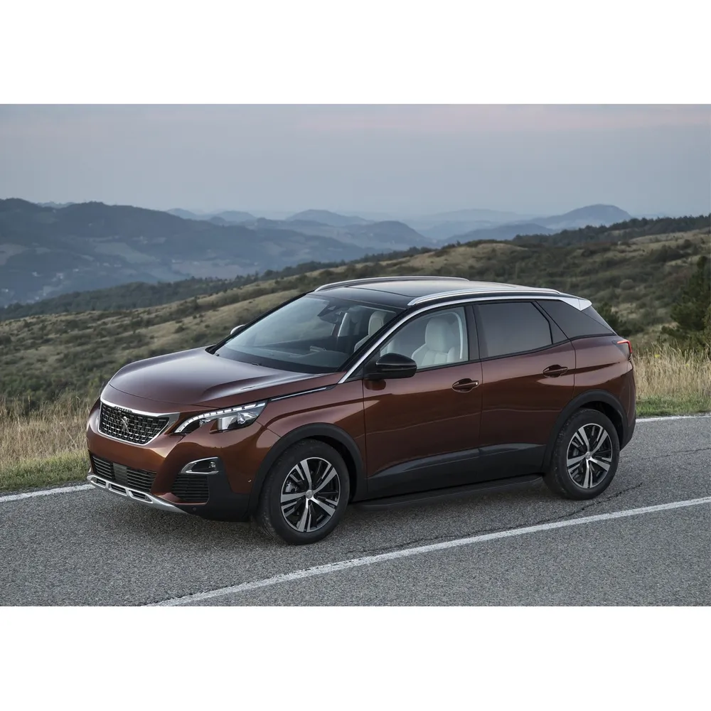 Порог-площадка Premium-Black A180ALB + комплект крепежа, RIVAL, Peugeot 3008 2017- Peugeot 3008 A180ALB.4301.1