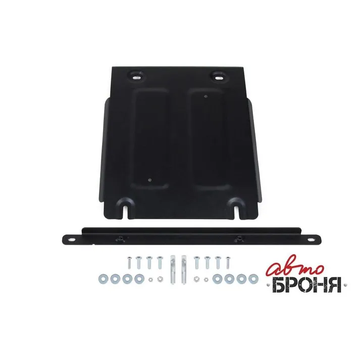 Защита КПП + комплект крепежа, АвтоБРОНЯ, Сталь, Sollers Atlant 2022-, V - 1.9D, 2.7D АВТОБРОНЯ 111.01602.1