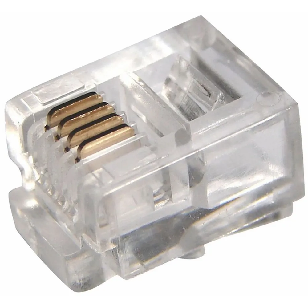 Разъем телефонный UTP, RJ-14 (6P4C), CAT 3 PROconnect 05-1012-3